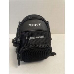 Sony LCS-CSD Black Soft Carrying Case For cybershot Cameras w shoulder strap